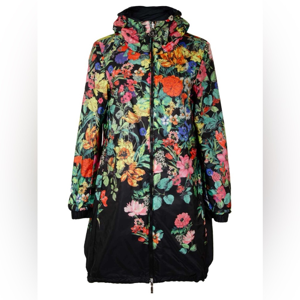 Moncler reversible Floral Raincoat sz. 1